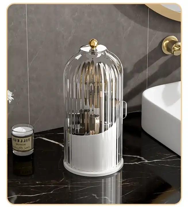 360° Rotating Luxury Makeup Brushes Holder